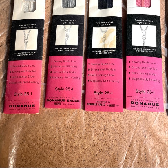 8 Vintage Talon Skirt Dress Blouse Trouser Zippers - Picture 5 of 10